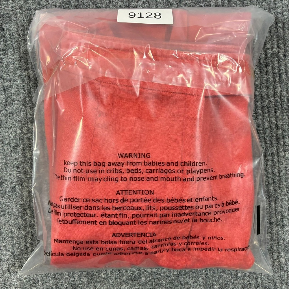 Apostrophe 100% Linen Cropped Pants Womens Size 6 Coral Casual High Rise - Picture 10 of 10
